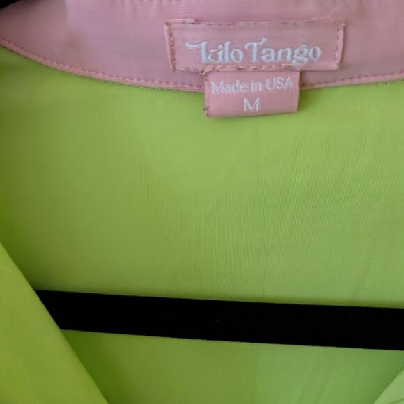 Kilo Tango Tennis Swing Dress Pink Green Athletic Preppy Size Medium - Picture 5 of 9